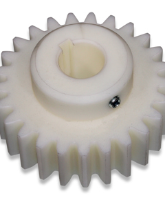 Cog wheel t25 bore 20 POM mod3 incl keyway & thread M5